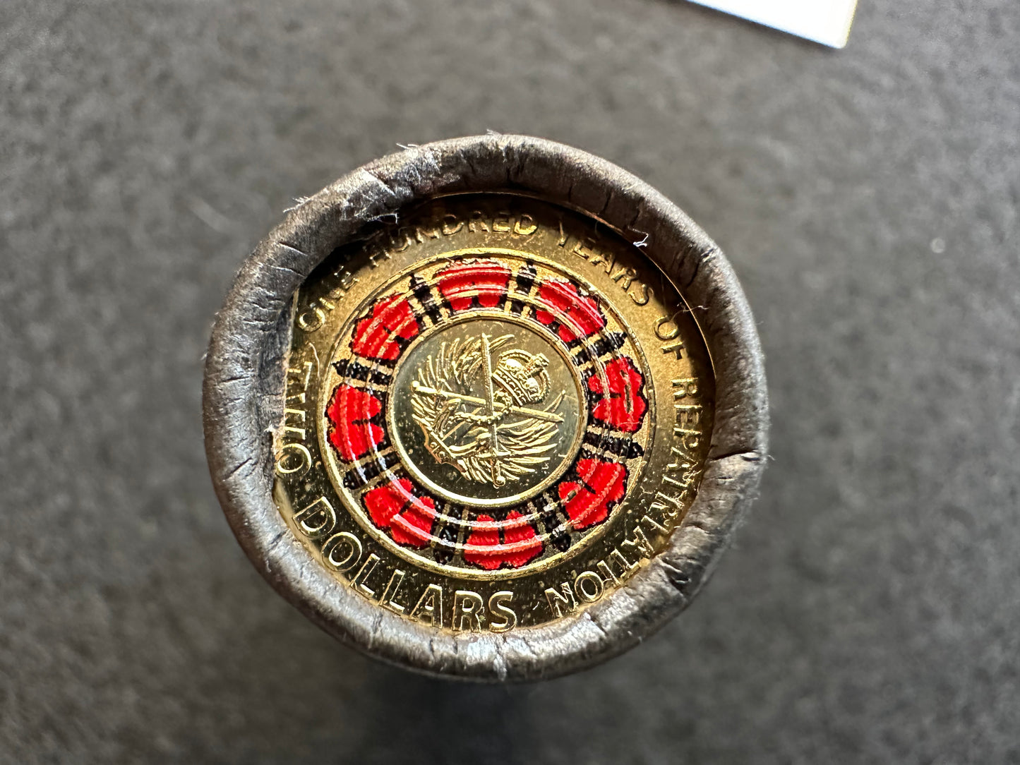 2019 $2 Two dollar 100 Years of Repatriation Cotton & Co (C&C) Coloured Roll