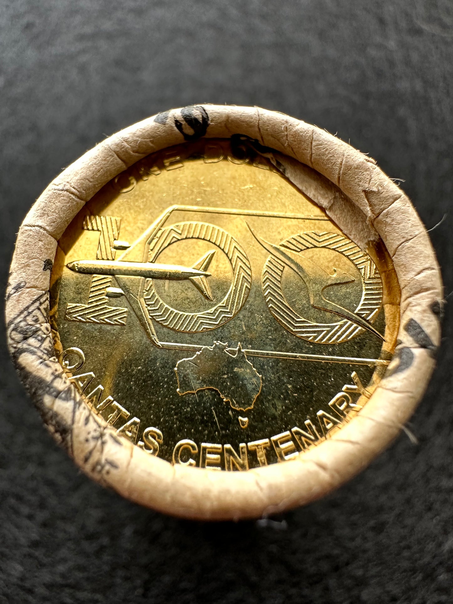 2020 Qantas Centenary One Dollar ($1) Uncirculated Australian Decimal Mint Roll