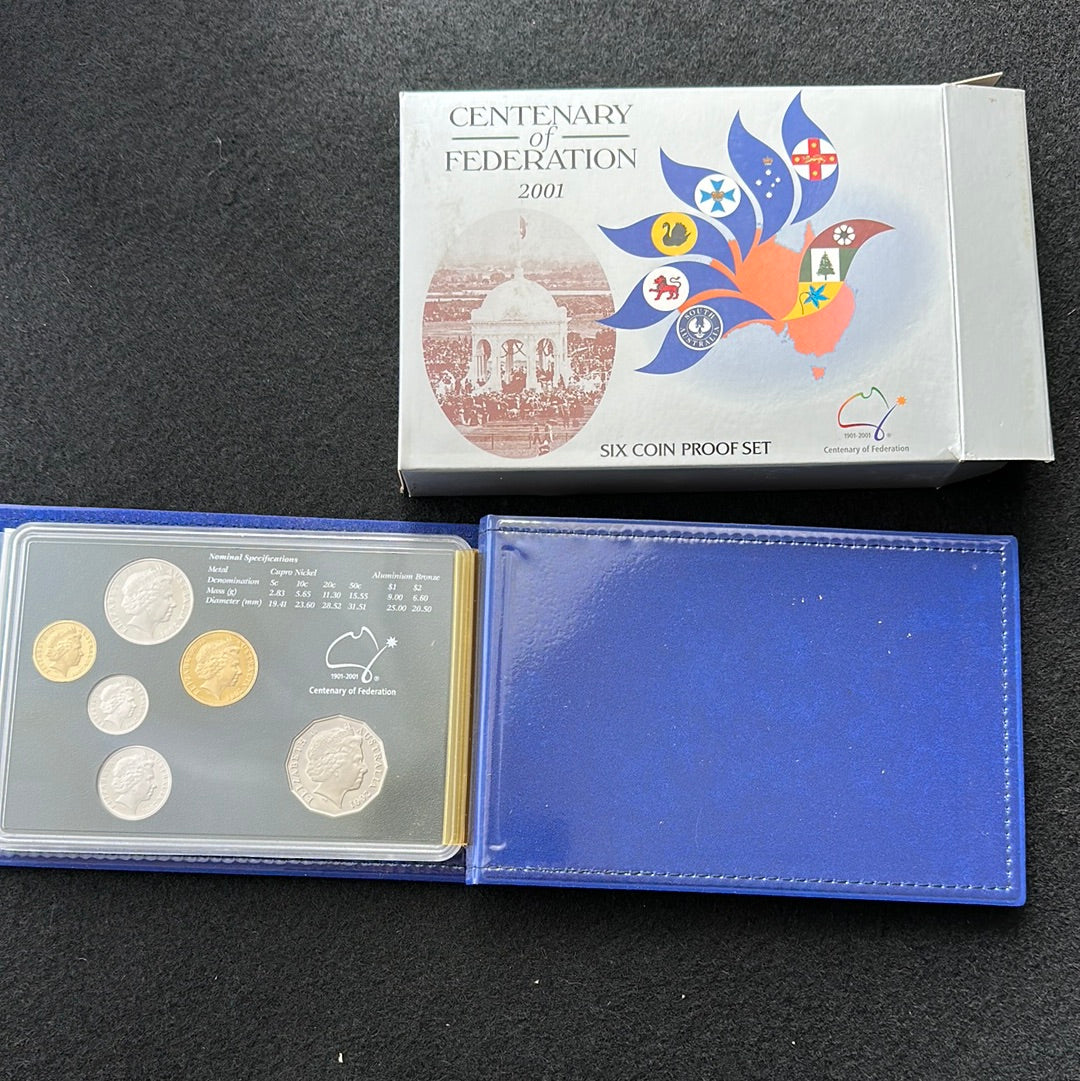 2001 Royal Australian Mint 6 Coin Proof Set