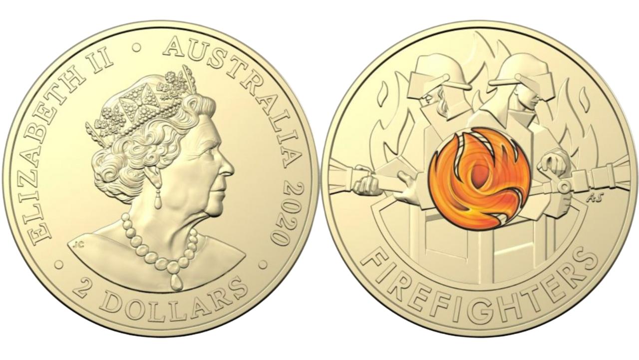 2020 Australia's Firefighters Two Dollar ($2) Australian Decimal Coin Uncirculated from Cotton & Co (C&C) Roll