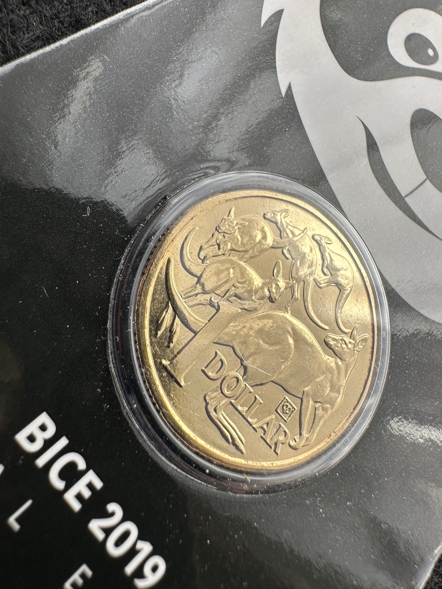 2019 BICE Special Edition $1 "Panda" Privy Mark UNC Coin