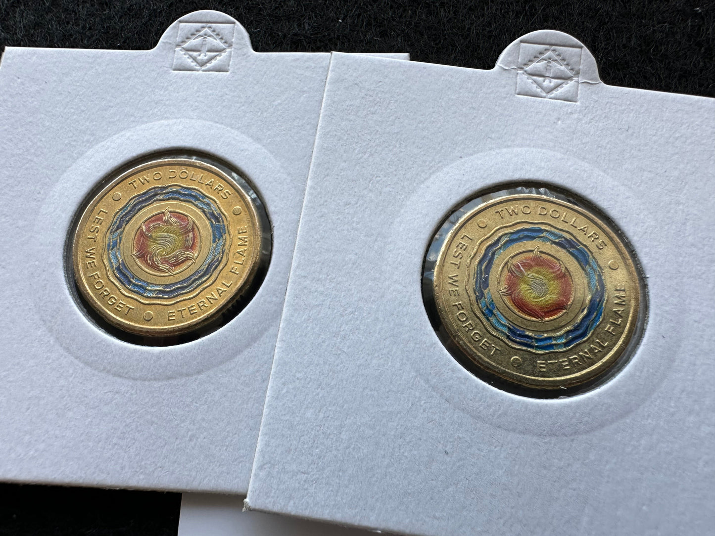 2018 $2 two dollar coin LEST WE FORGET Eternal Flame - Low mintage - CIRCULATED