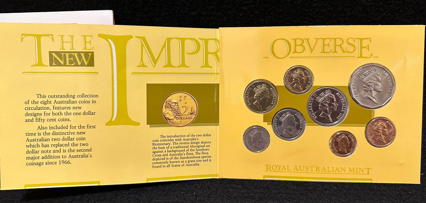 1988 Royal Australian Mint Uncirculated Eight Coin Year Set