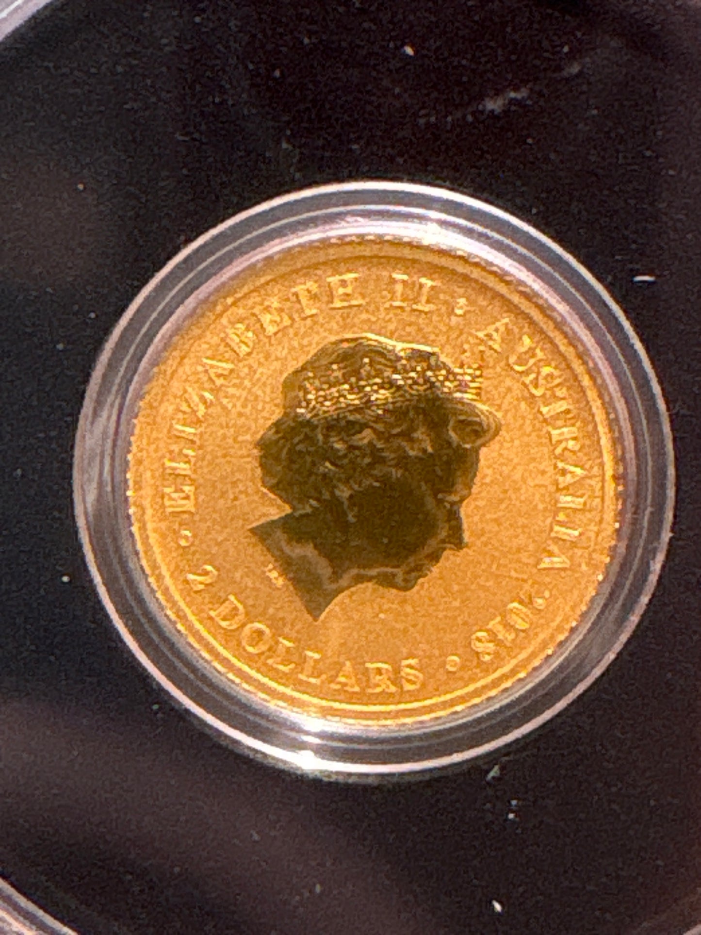 2018 $2 Australian Kangaroo Miniature Gold coin .5 grams