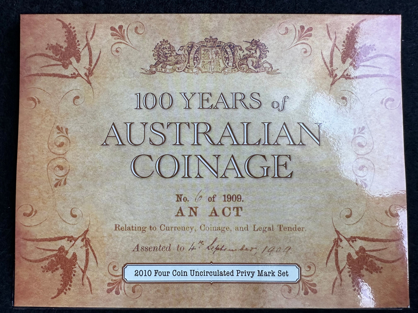 2010 Four Coin Privy Mark Set 100 Years of Coinage