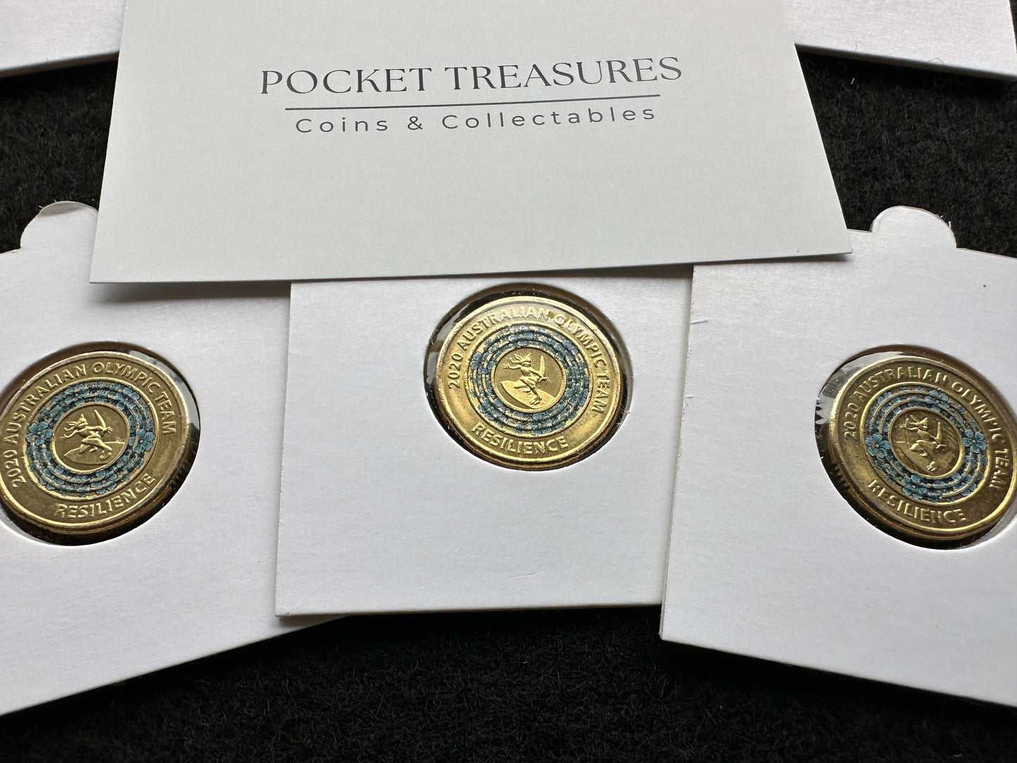 2020 $2 two dollar Tokyo Olympics Australia BLUE RESILIENCE - Circulated