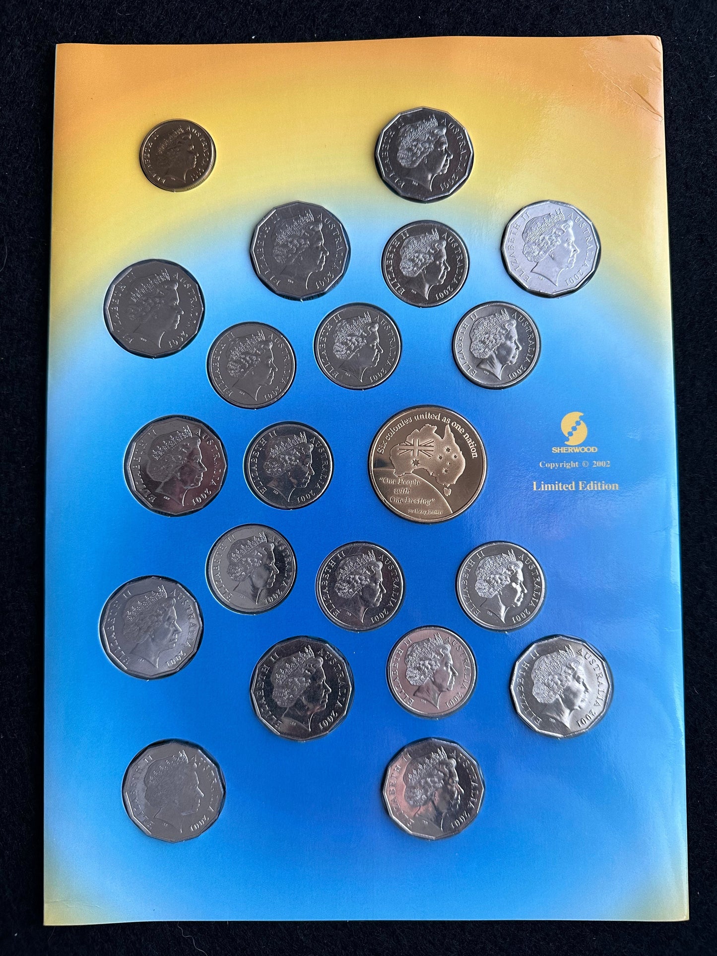 2001 Centenary of Federation Sherwood Collector Portfolio 20 Coins + Commemorative Medal