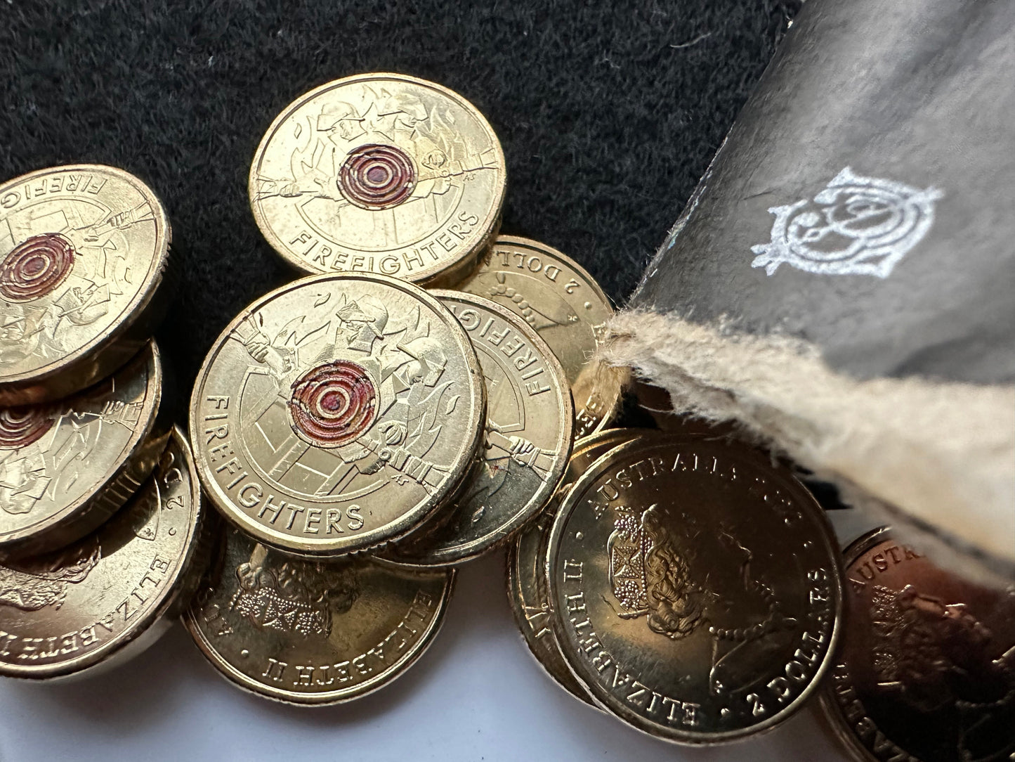 2020 Australia's Firefighters Two Dollar ($2) Australian Decimal Coin Uncirculated from Cotton & Co (C&C) Roll
