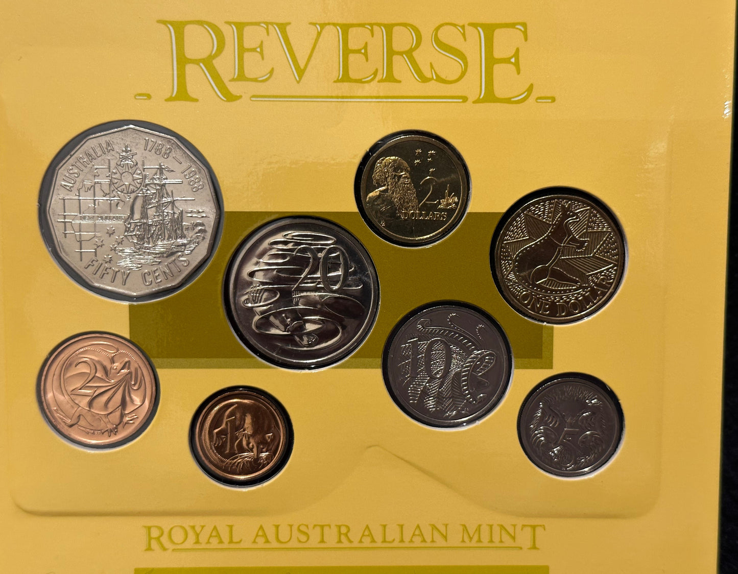 1988 Royal Australian Mint Uncirculated Eight Coin Year Set