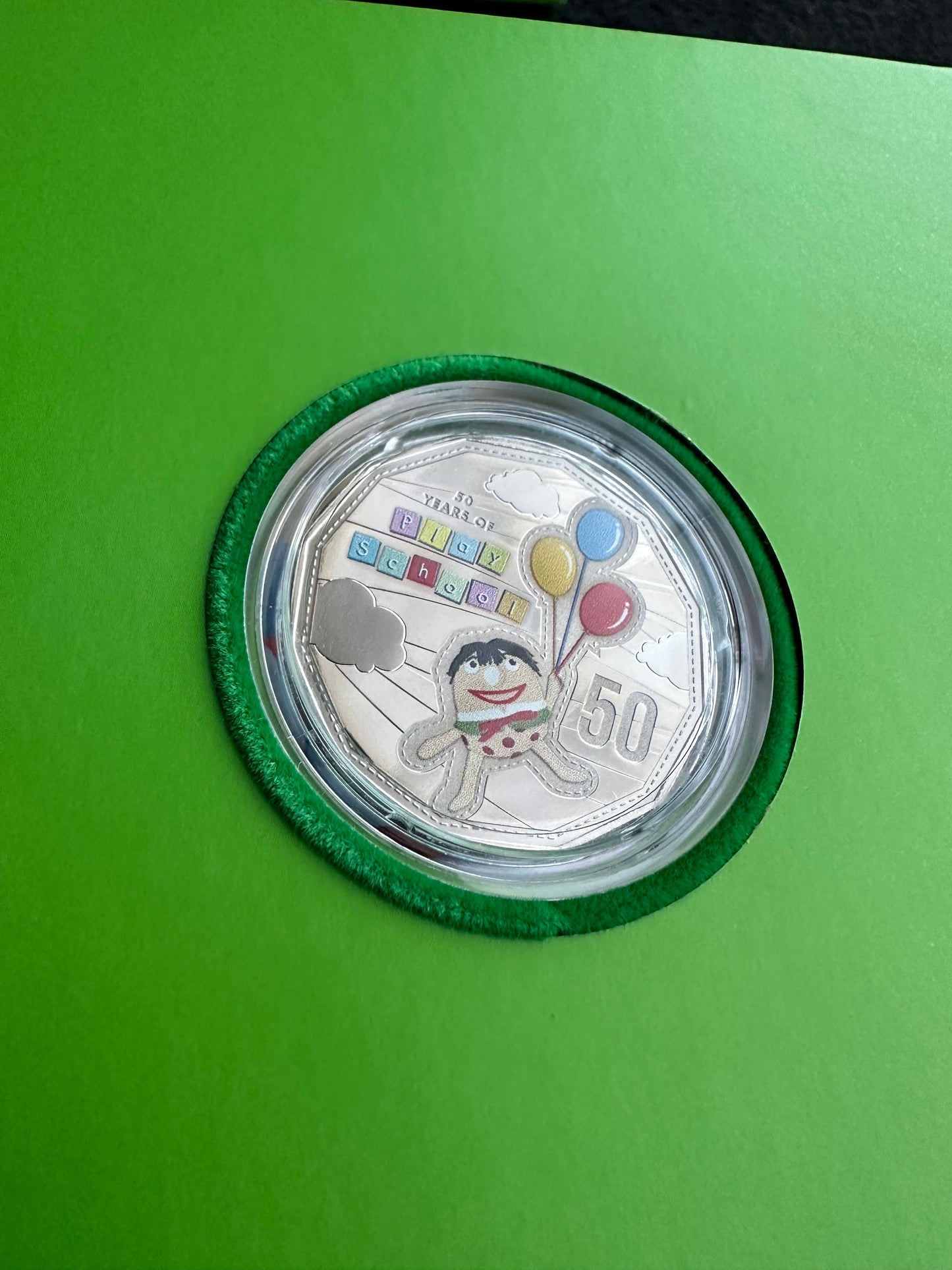 2016 50 Years of Play School – Three 50 Cent Coloured Coin Boxed Set