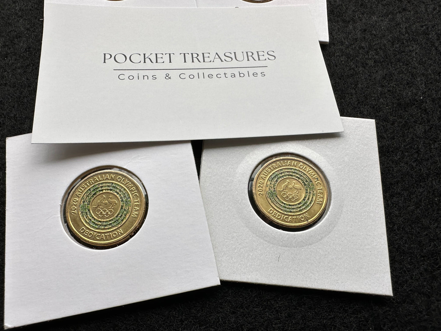 2020 $2 two dollar Tokyo Olympics Australia GREEN DEDICATION - Circulated