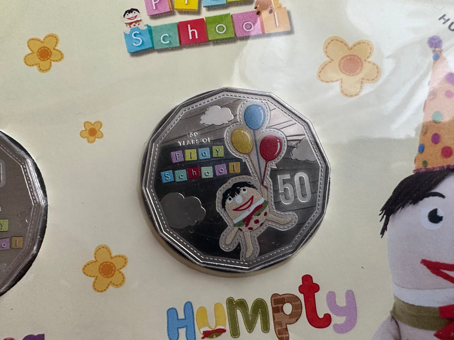 2016 50th Anniversary of Play School 'Jemima & Humpty' 50c Dual Coin PNC