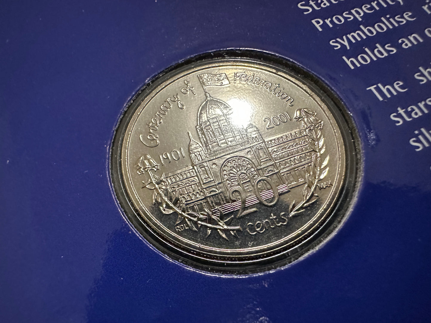 2001 Centenary of Federation 20 Coin Uncirculated Collection in Folder