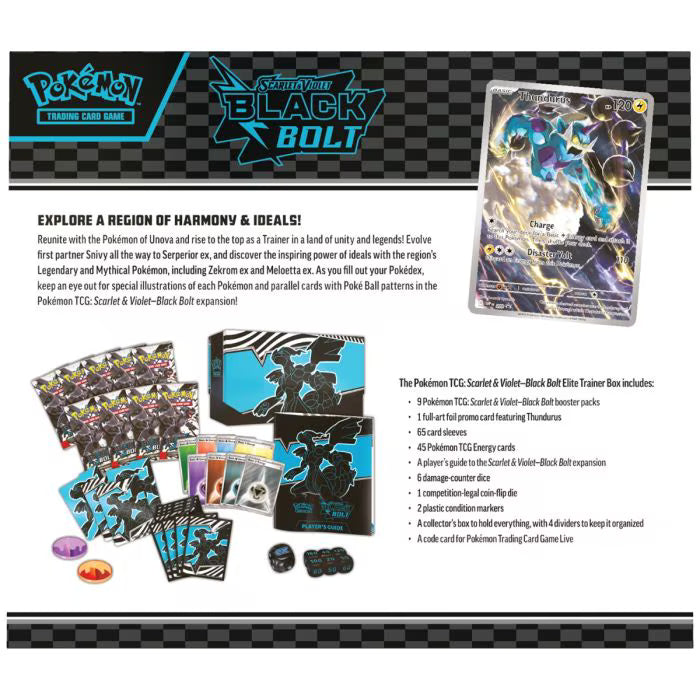 Scarlet & Violet— Black Bolt Elite Trainer Box (Pokemon TCG)