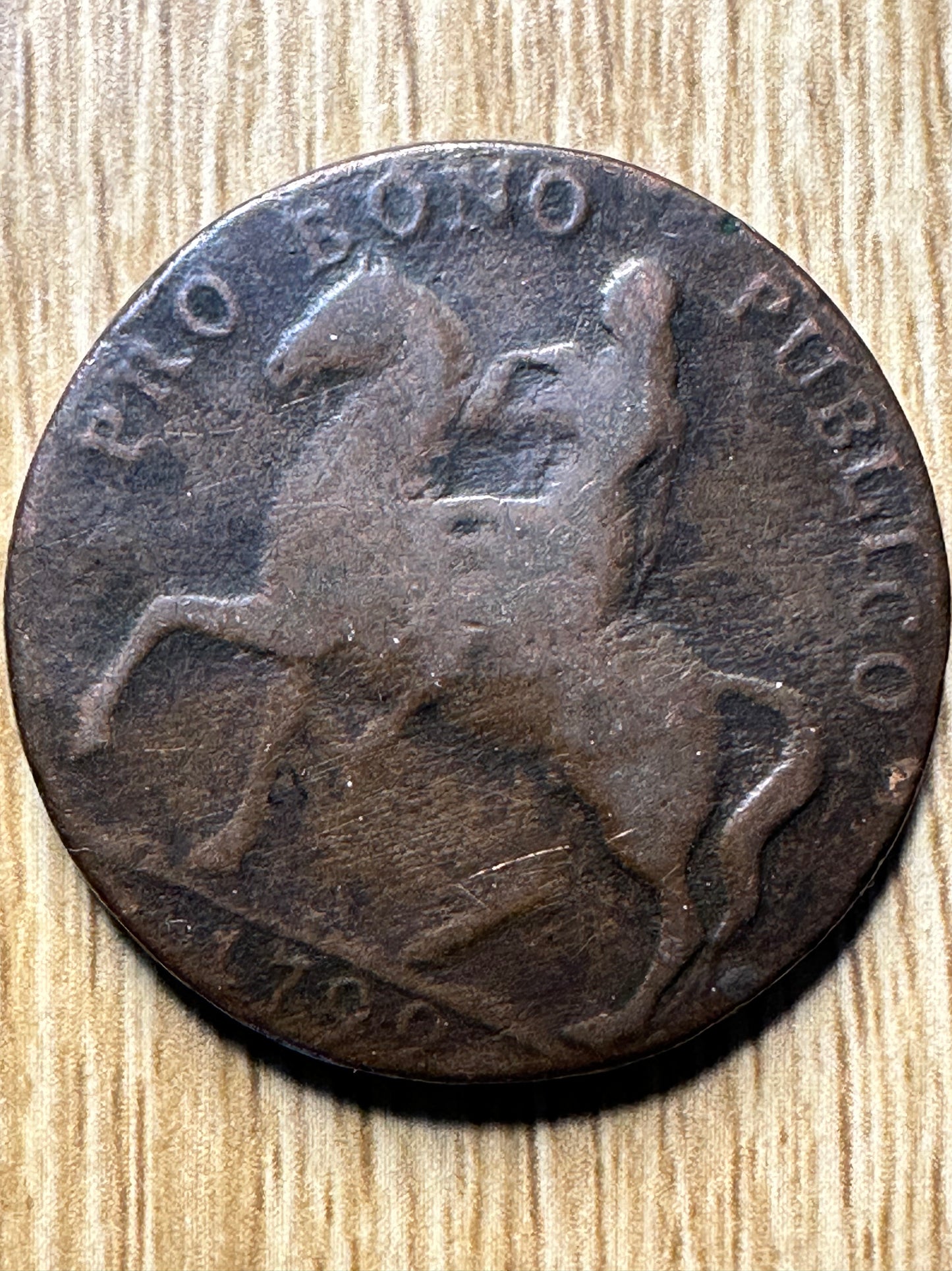 1799 Great Britain UK Warwickshire Coventry Lady Godiva Pro Bono Publico 1/2 Penny Conder Token
