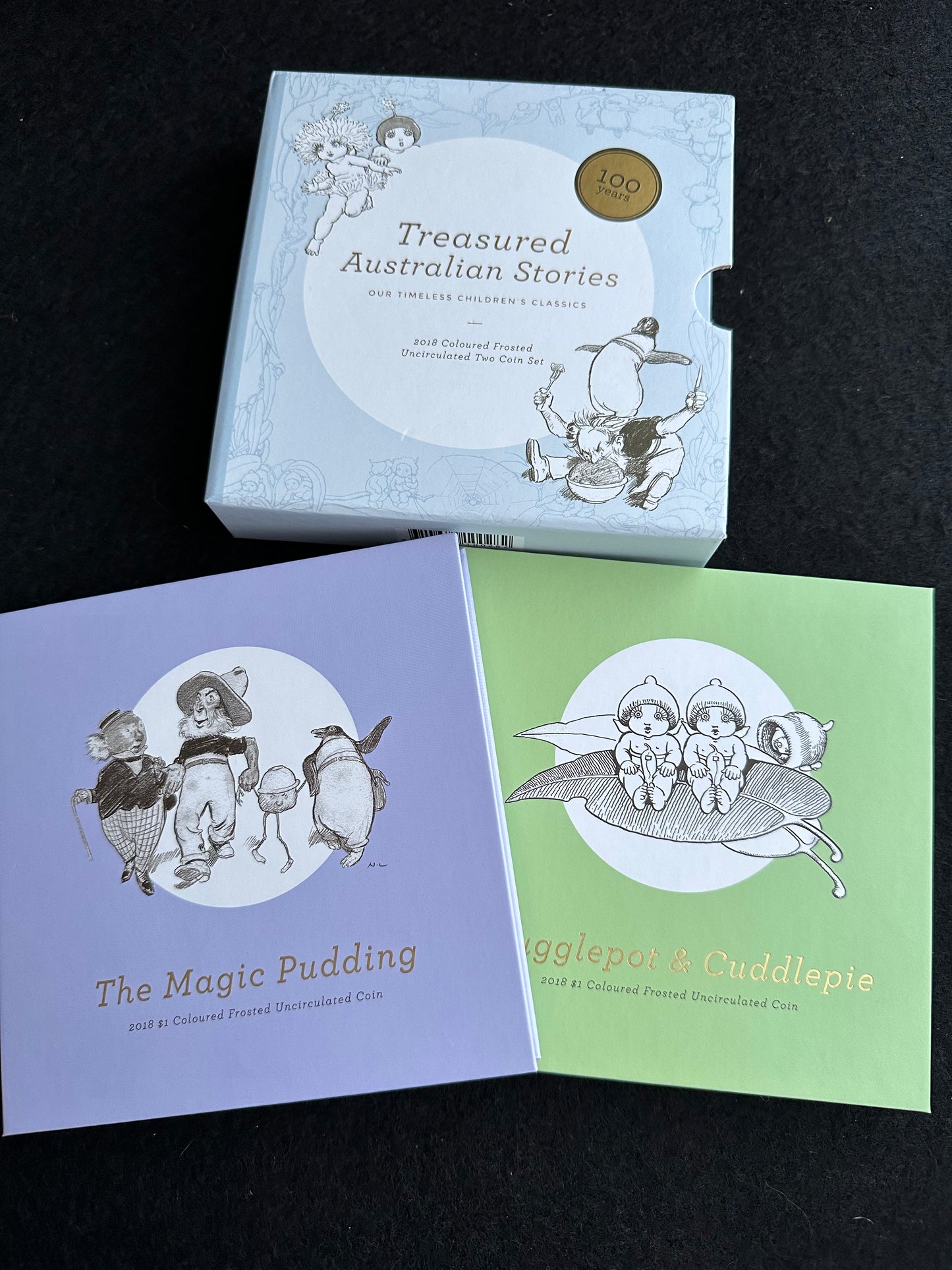 2018 $1 Australian Treasured Stories Uncirculated Two Coin Set
