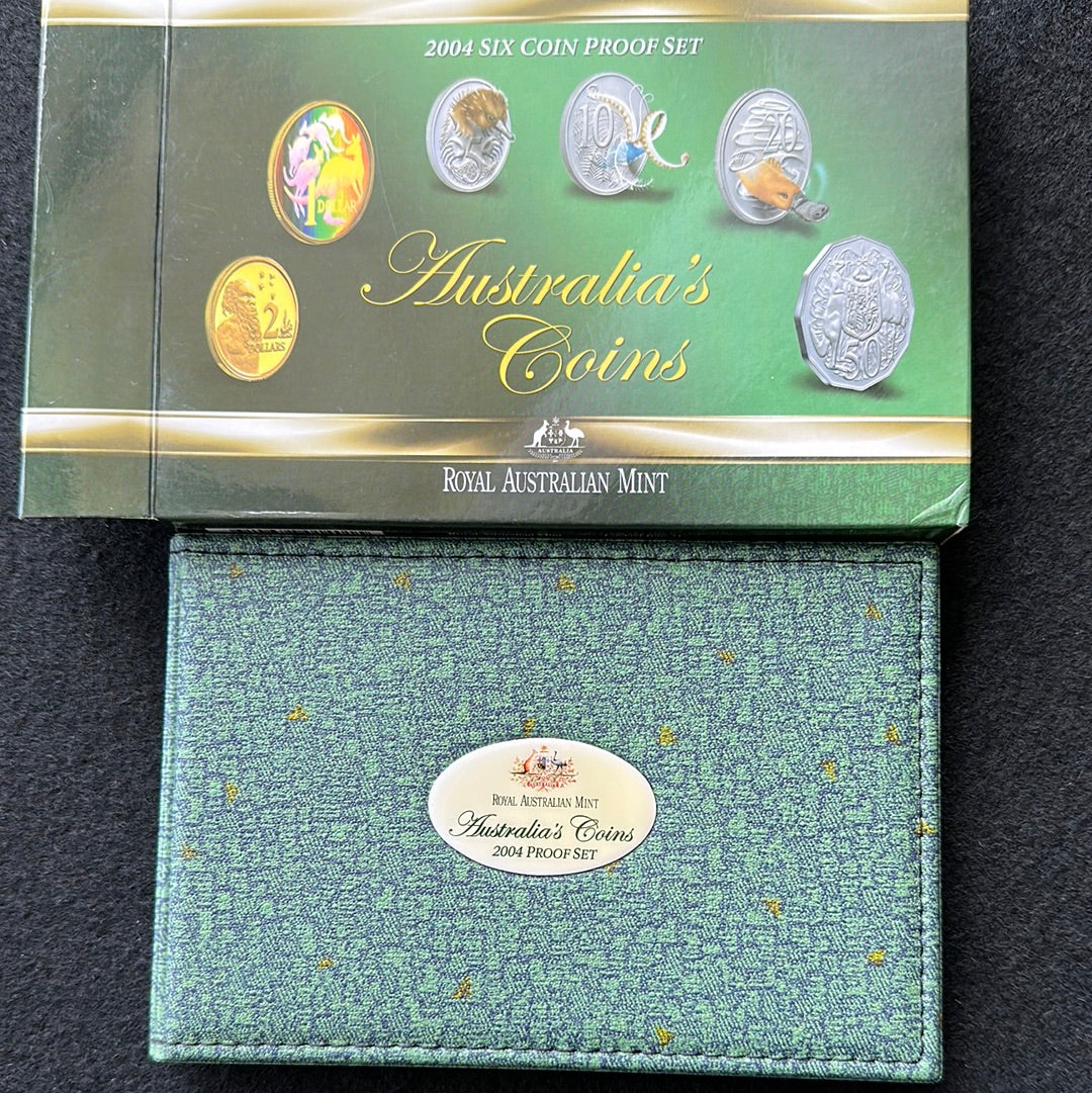 2004 Royal Australian Mint 6 coin Proof Set