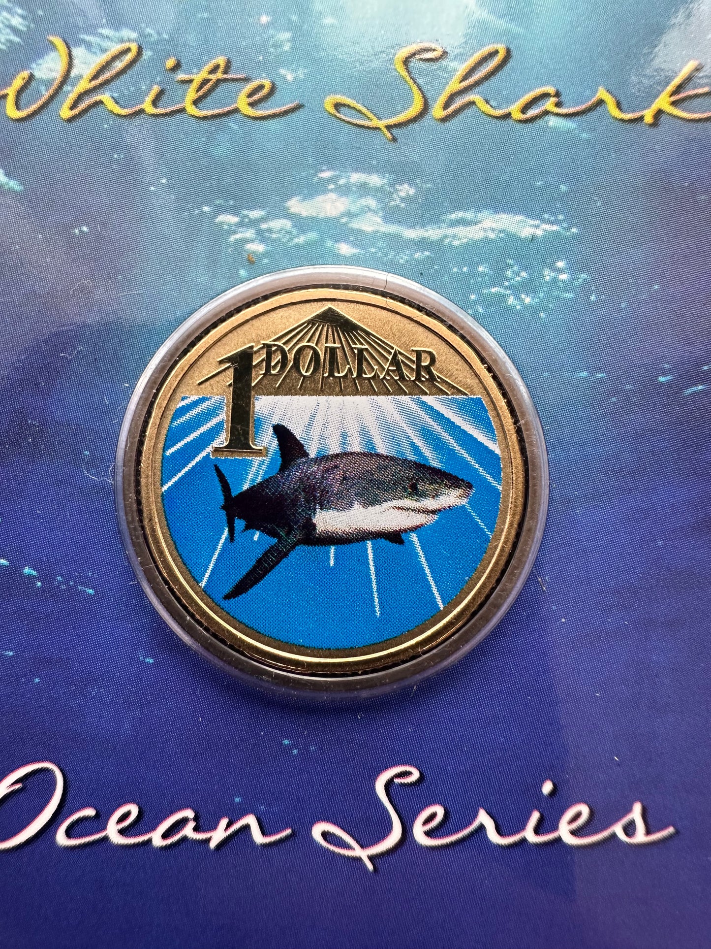 2006 $1 Ocean Series coloured coin - Shark