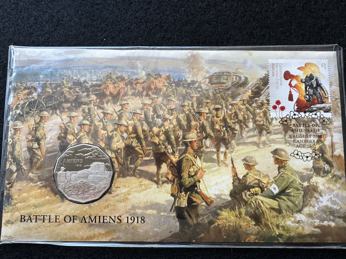 2018 50c Battle of Amiens 1918 PNC
