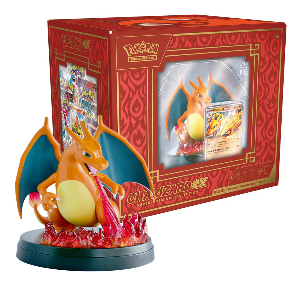 pokmon trading card game: charizard ex premium collection POKEMON TCG MEGA X RELEASING THIS FRIDAY Available at Vagabond Chancery & Takapuna. Limit 1 per person $299.00 (In-store only) While stocks last its the perfect way to showcase your Pokmon passion New Collection - Pokemon Charizard