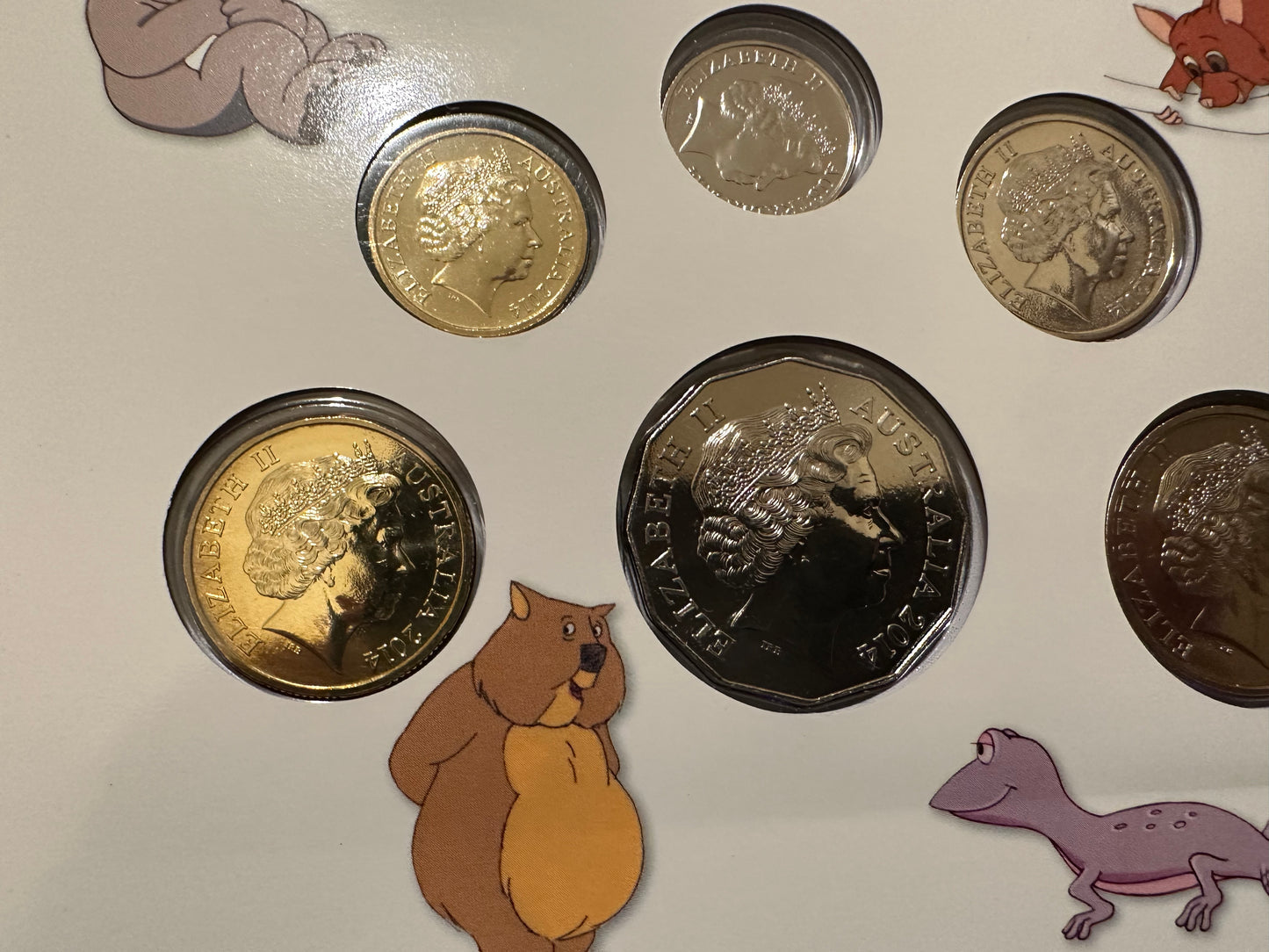 2014 Royal Australian Mint Baby Coin Set - Dot and the Kangaroo