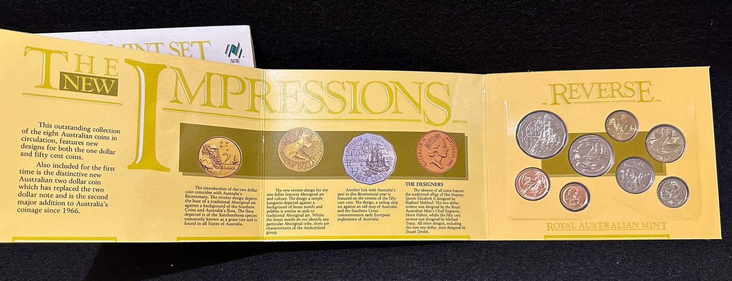 1988 Royal Australian Mint Uncirculated Eight Coin Year Set