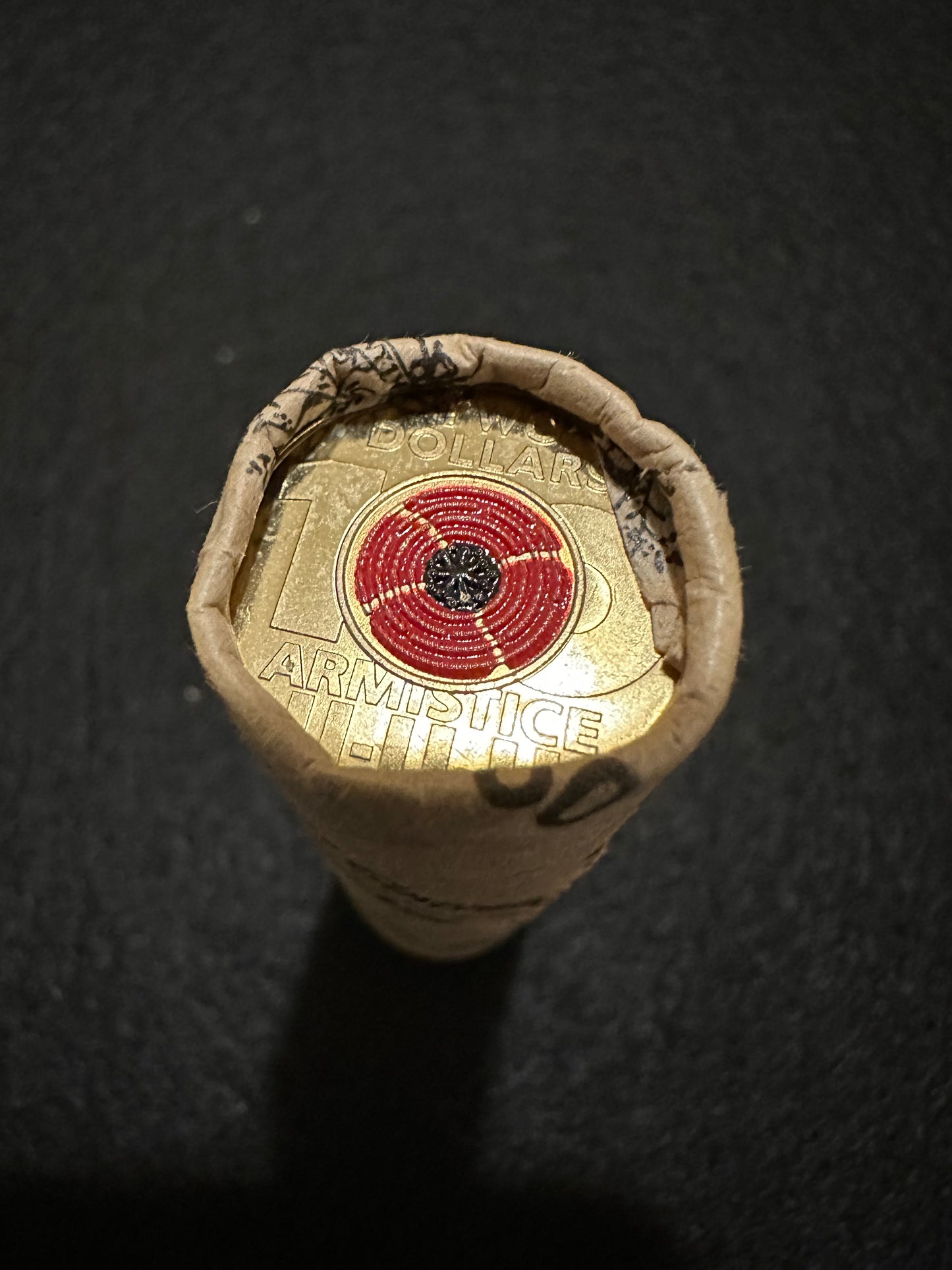 2018 $2 Remembrance Day - Armistice - Red Poppy RAM Mint Roll