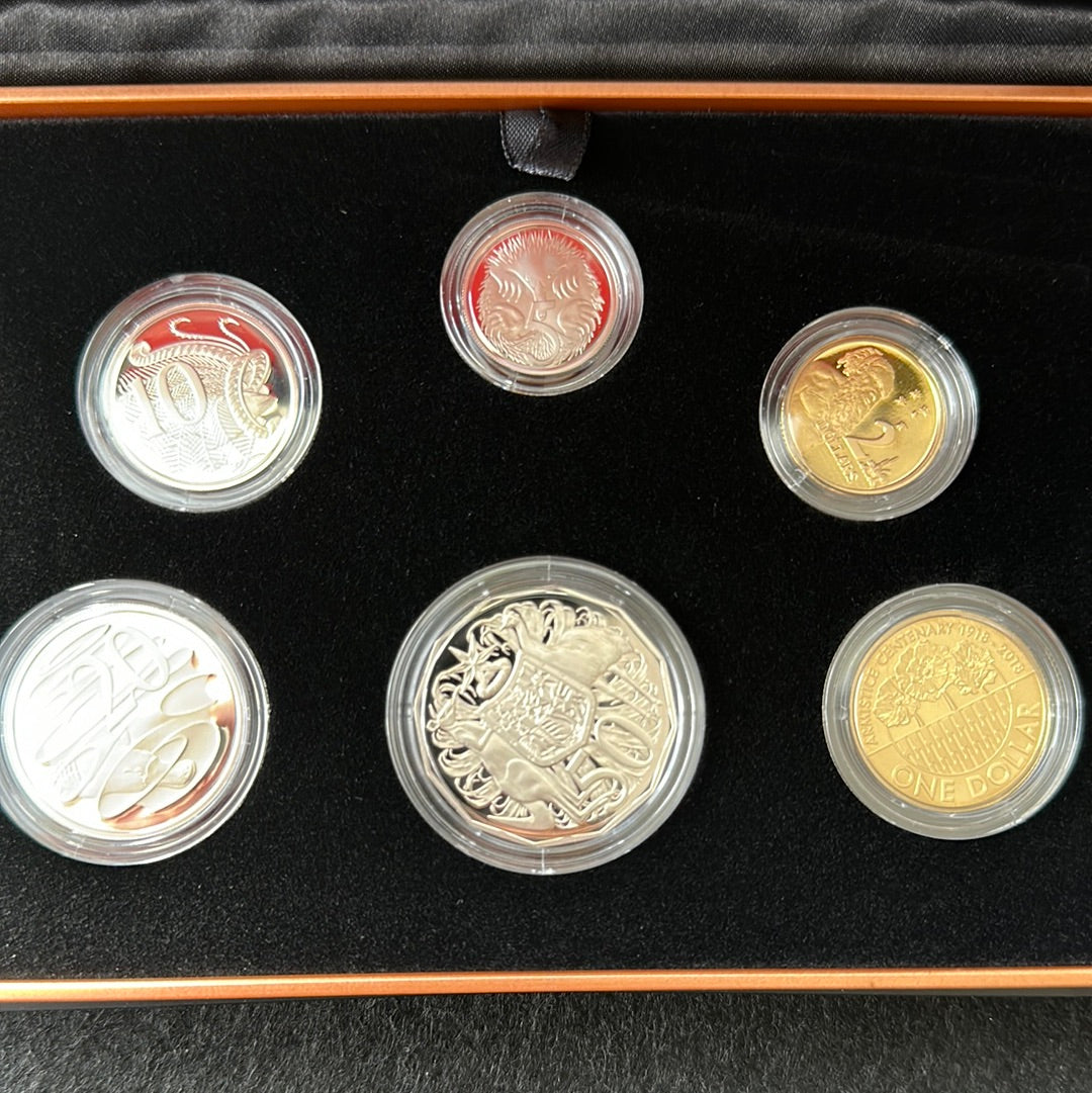 2018 Armistace Centenary Proof Coin Set
