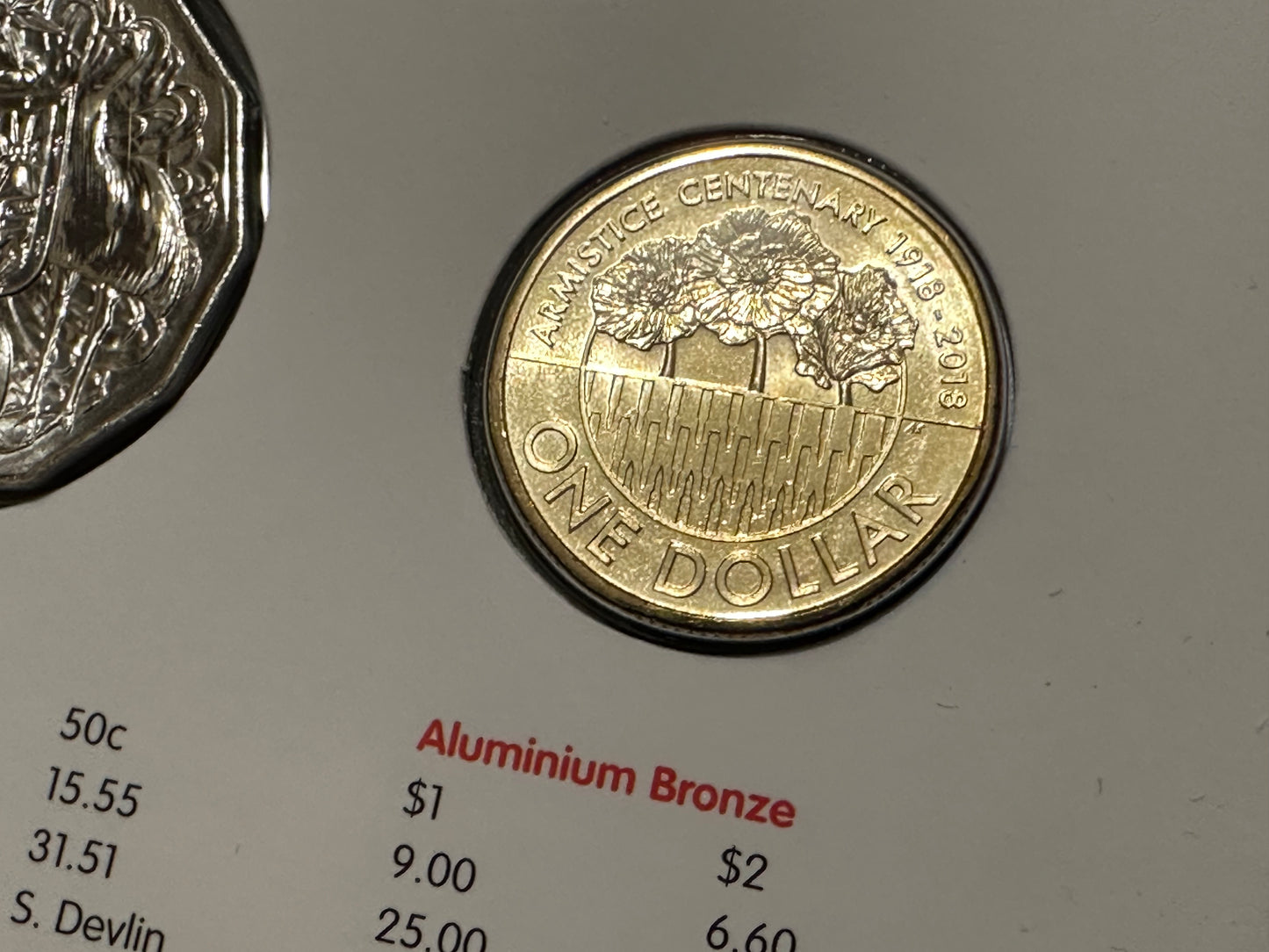 2018 Royal Australian Mint Armistice 100 Years On Uncirculated Six Coin Year Set