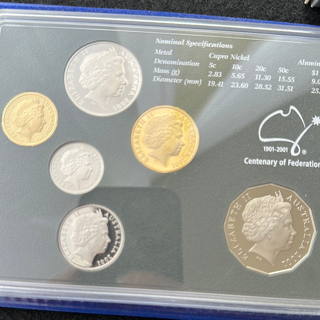 2001 Royal Australian Mint 6 Coin Proof Set