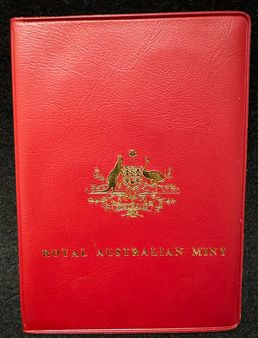 1981 Royal Australian Mint Uncirculated Six Coin Year Set - Red Wallet