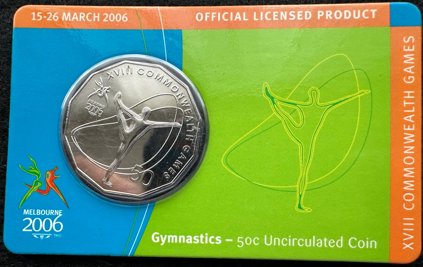 2006 Melbourne XVIII Commonwealth Games UNC 50c