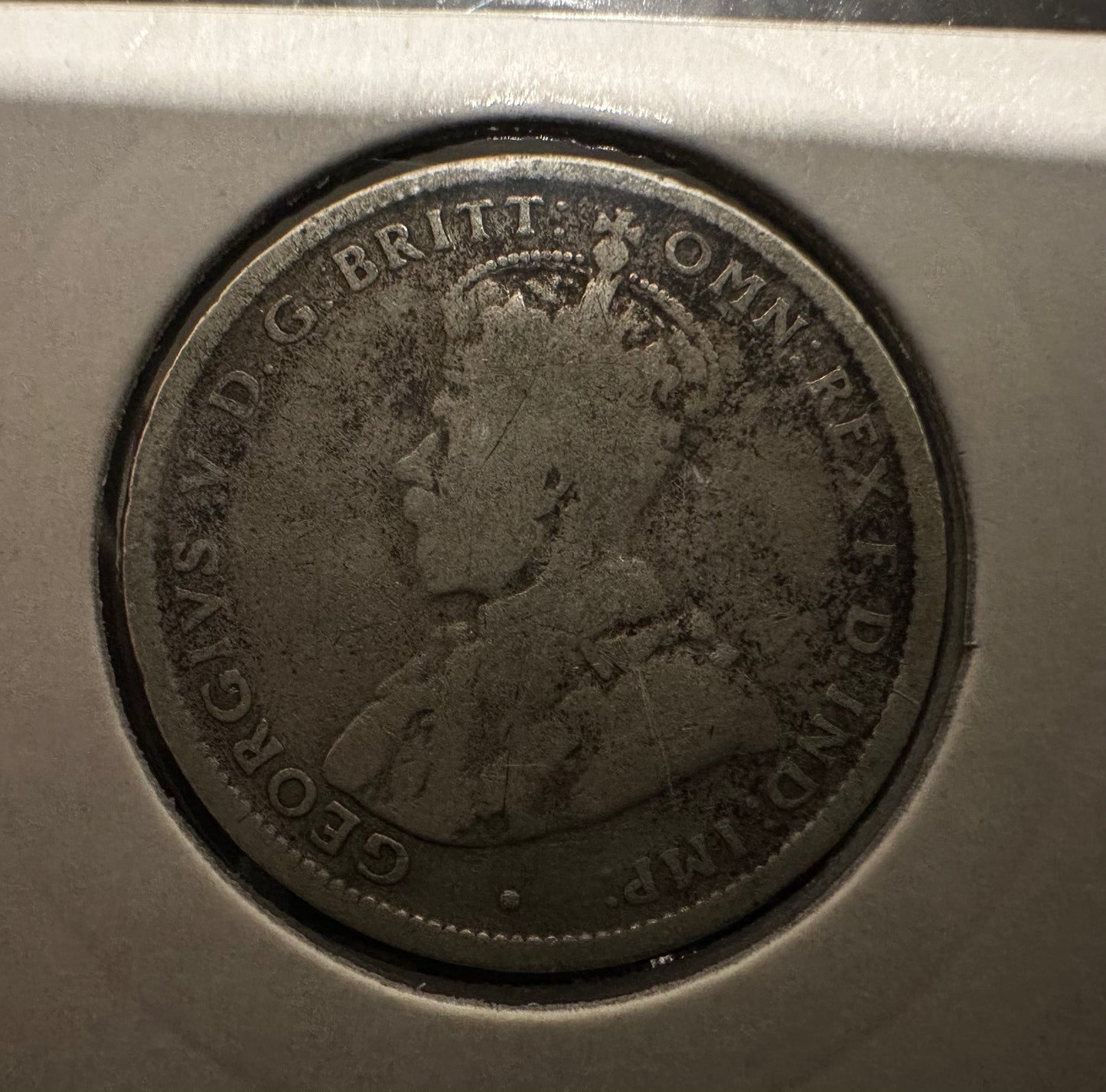 1918 Australian King George V Shilling Silver
