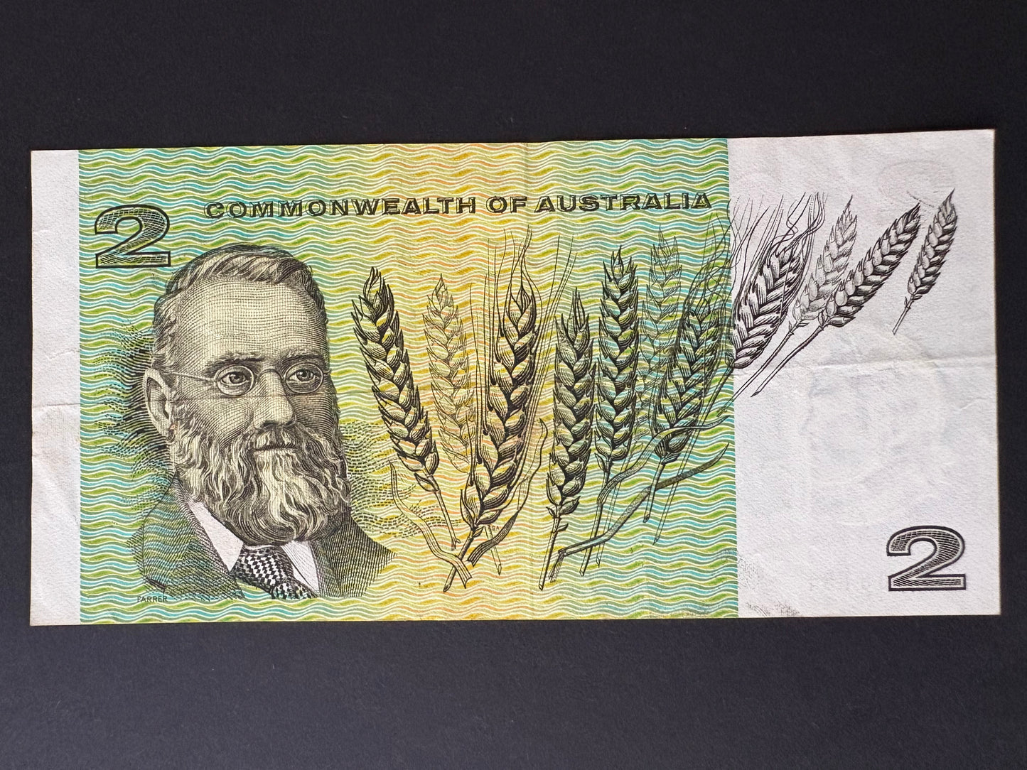 1972 $2 Australia Paper Banknote - Phillips Wheeler GXT 105181