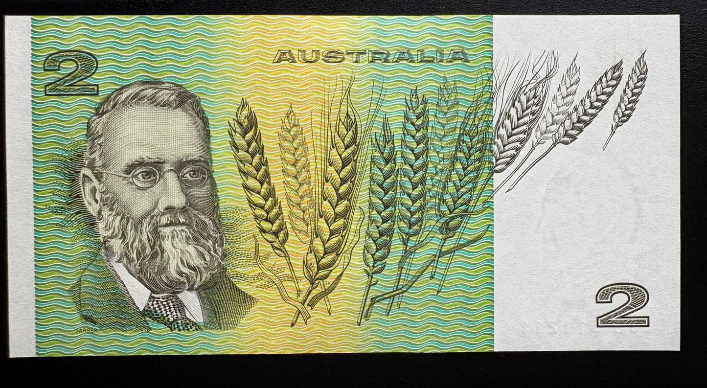 1985 $2 Australian Paper note - Johnston Fraser - LJB 511211