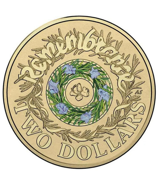 2017 $2 two dollar coin REMEMBRANCE Rosemary - Low mintage - UNCIRCULATED