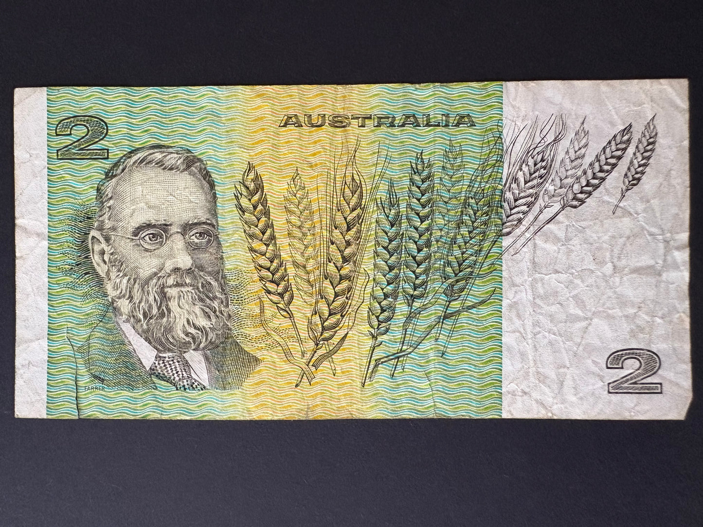 1983 $2 Australia Paper Banknote - Johnston Stone KJC 981517