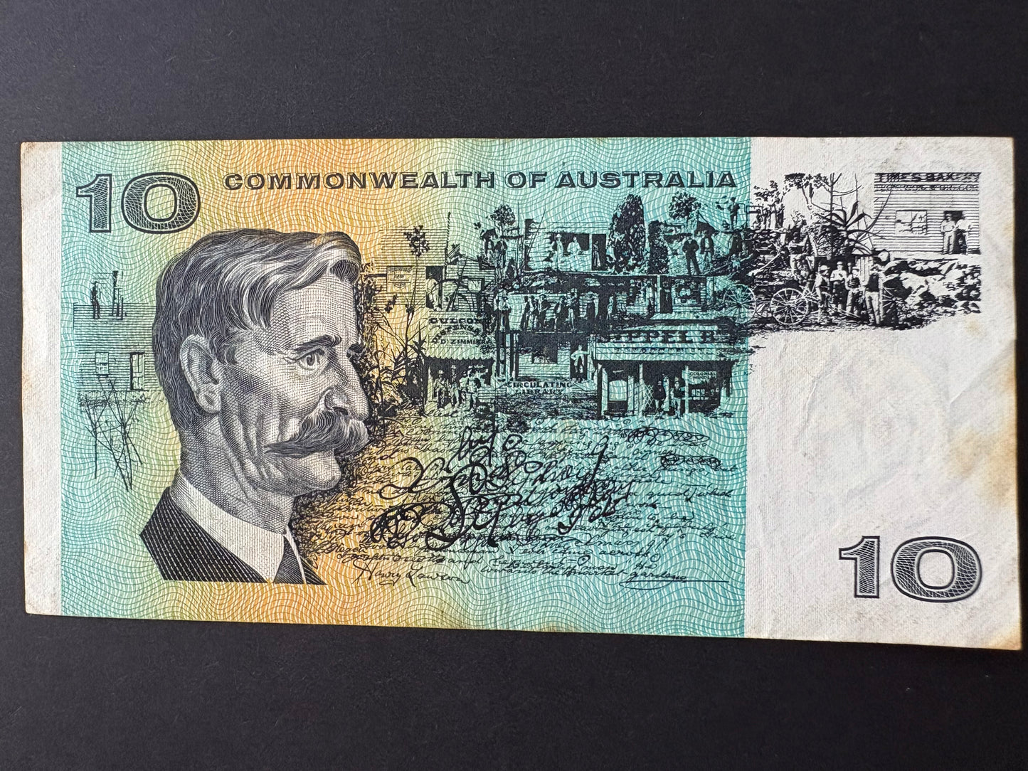 1972 $10 Australia Paper Banknote - Phillips Randall SKK 372594