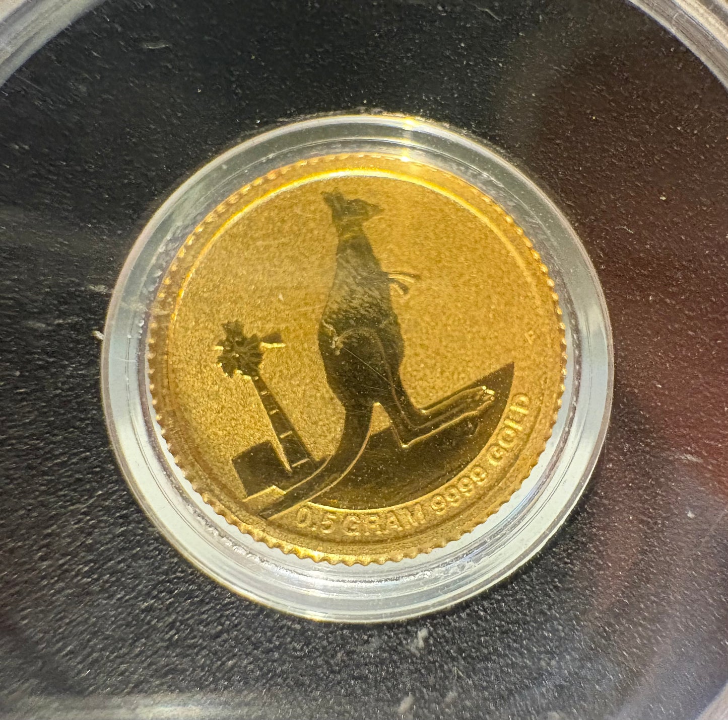 2012 $2 Australian Kangaroo Miniature Gold coin .5 grams