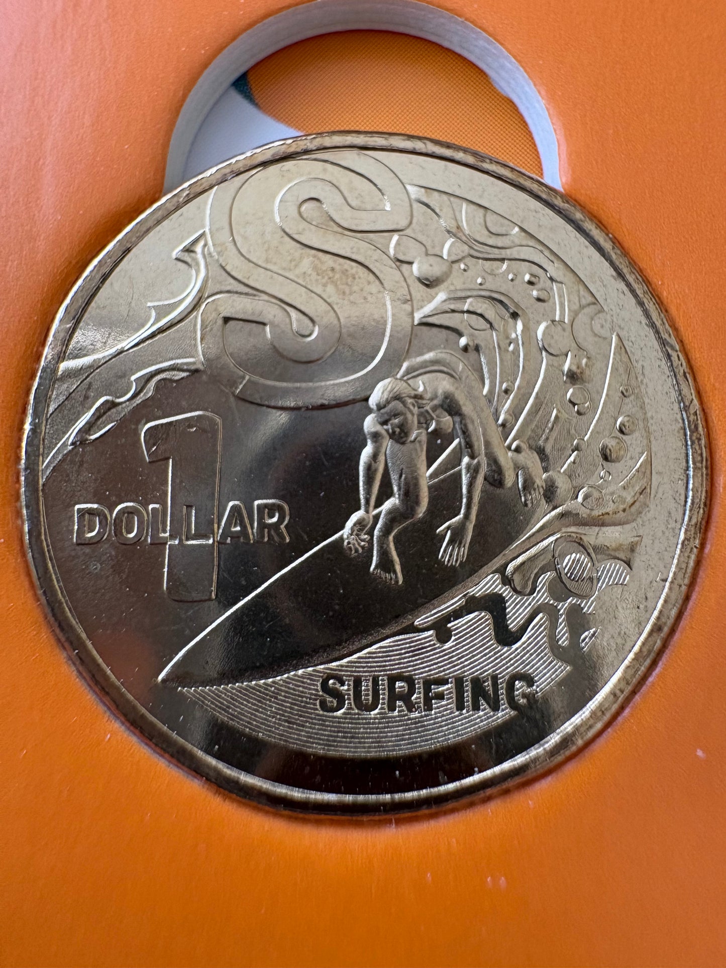 2022 $1 The Great Aussie Coin Hunt 3 - S for Surfing