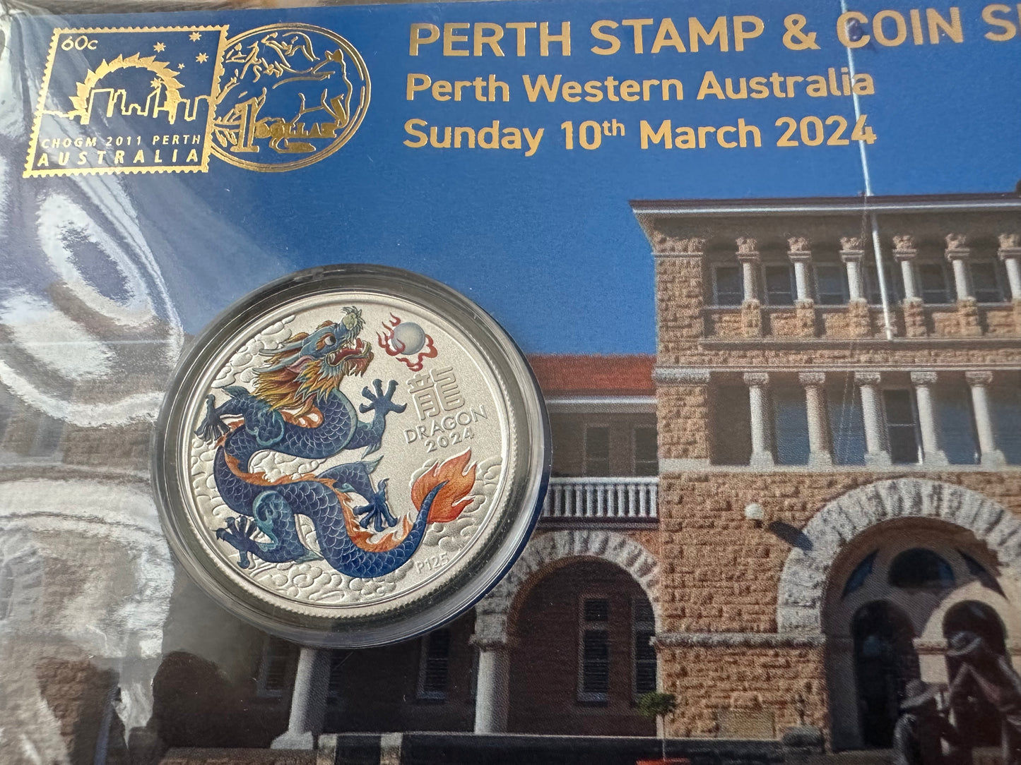 2024 Perth Coin Show PNCs - The Perth Mint Year of the Dragon - Number 078/300