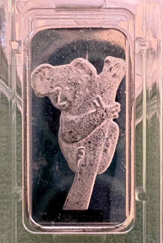 Mini Fractional Silver 1 gram rectangle bullion - Koala