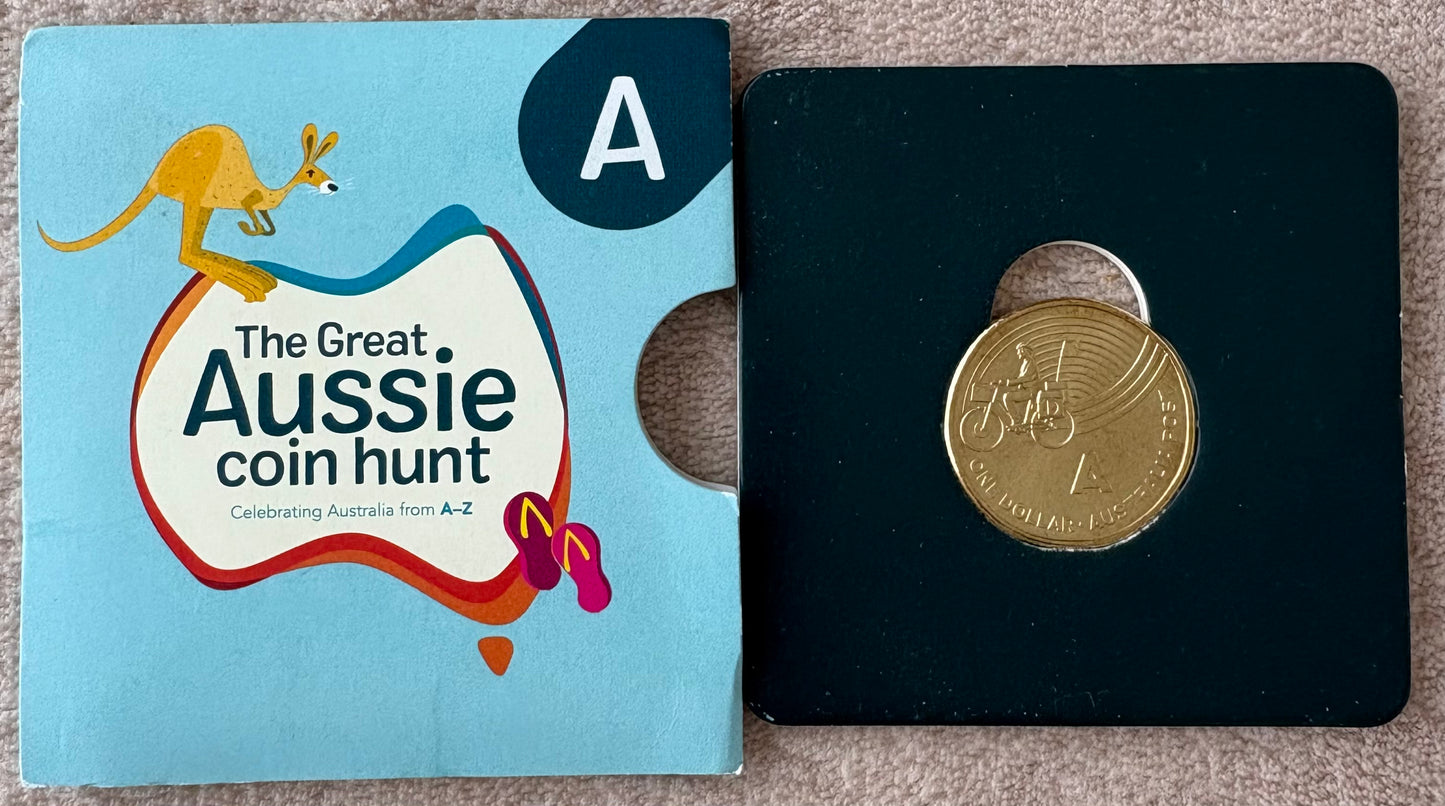 2019 $1 The Great Aussie Coin Hunt - A for Australia Post coin
