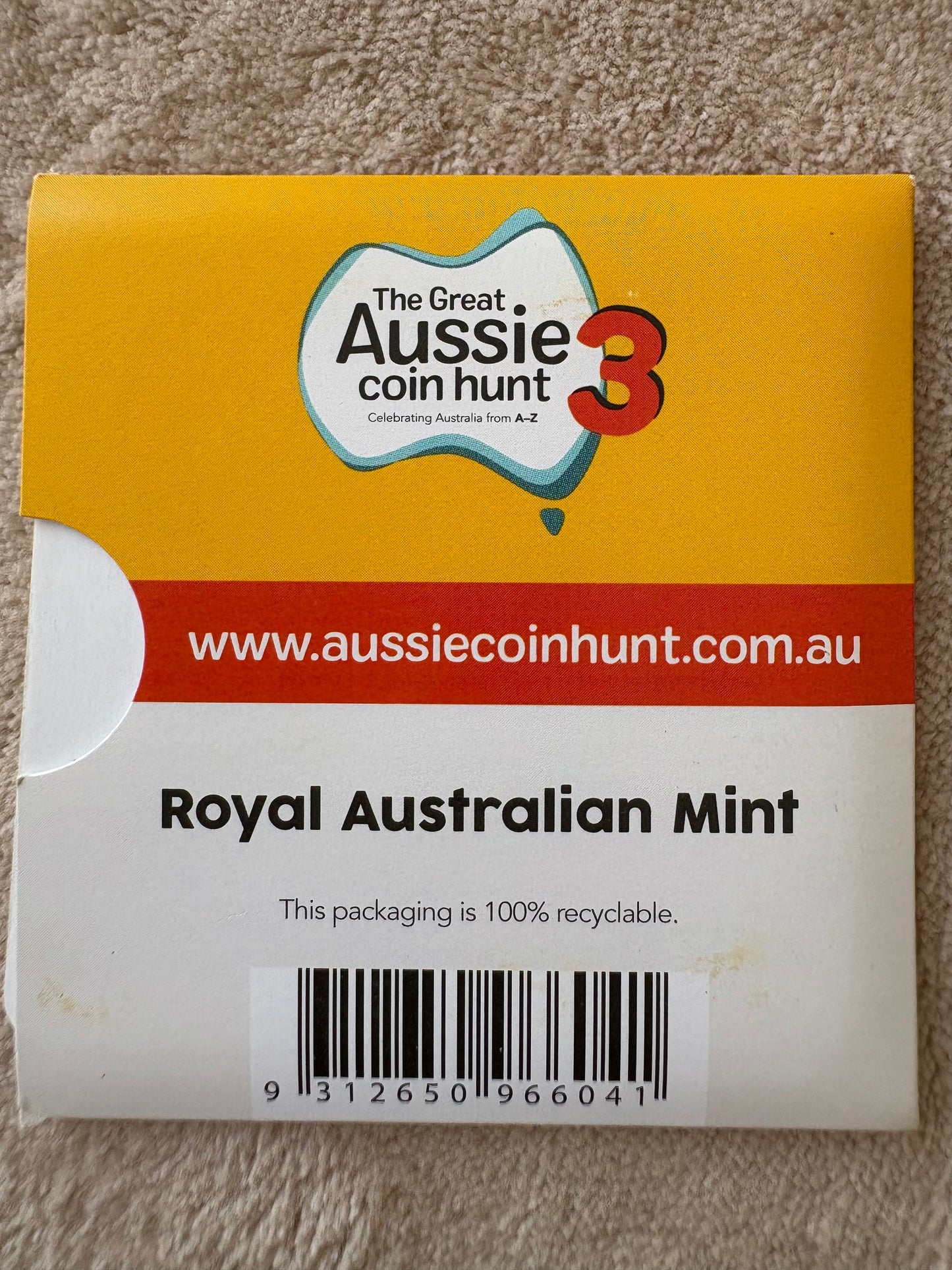 2022 $1 The Great Aussie Coin Hunt 3 - T for Tasmanian Devil