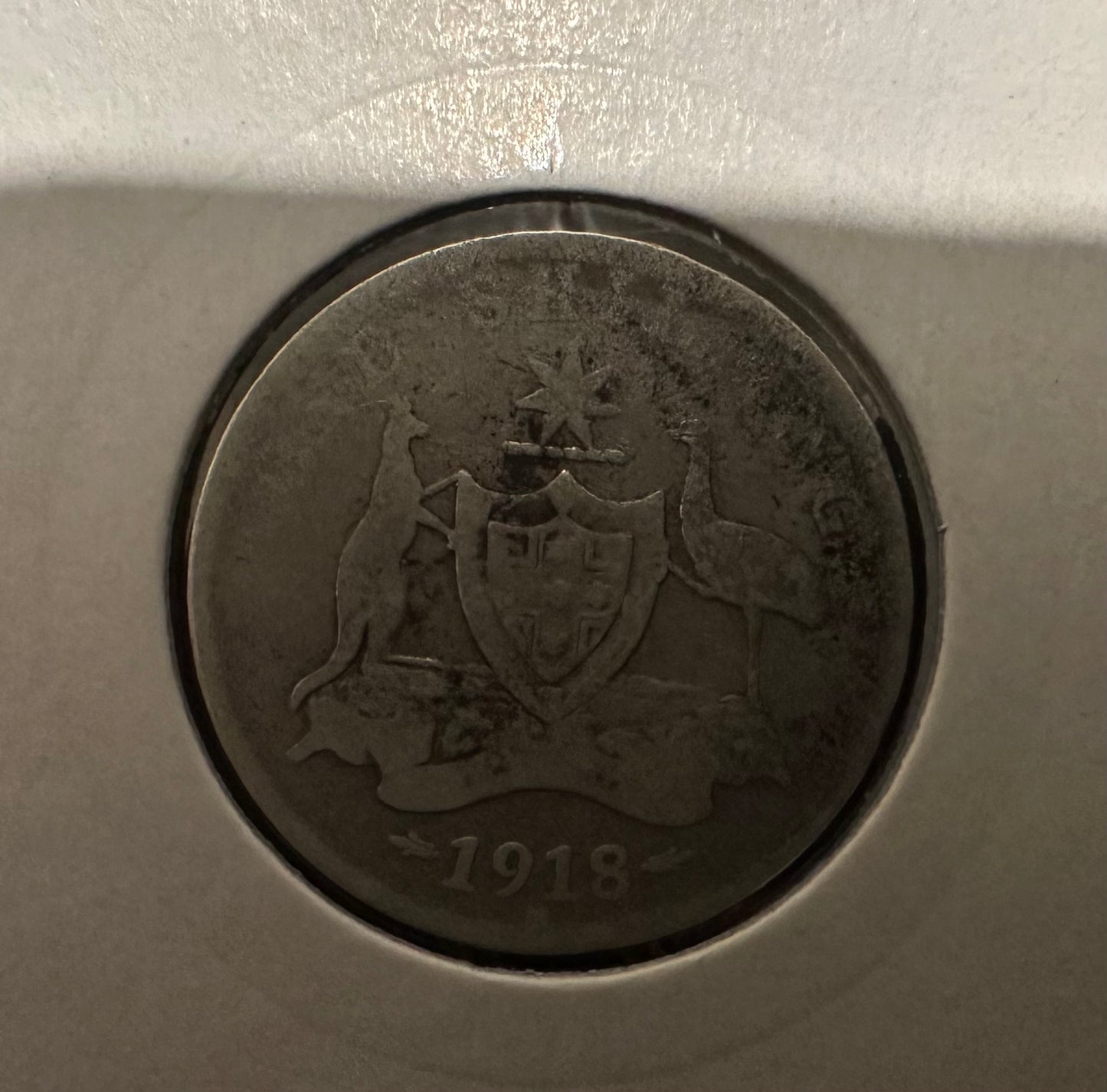 1918 Australian King George V Shilling Silver