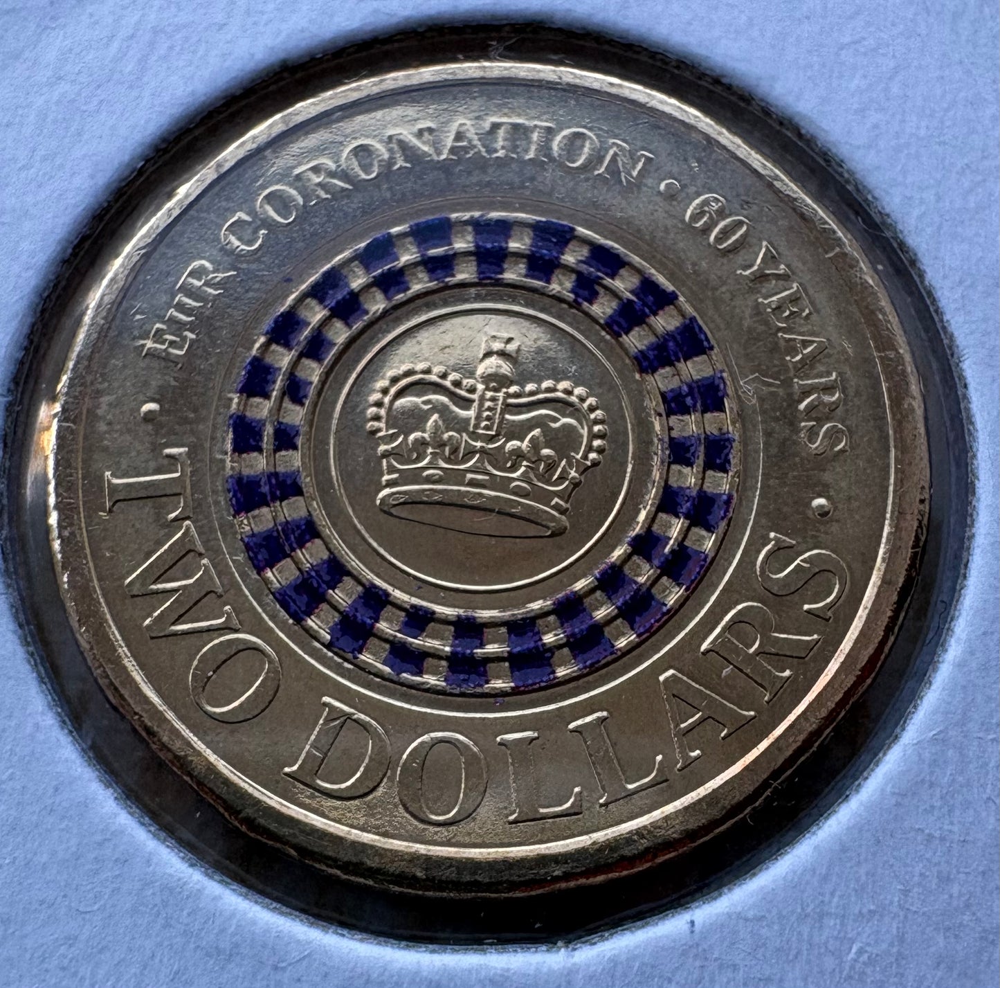 2013 Australian $2 PURPLE Queens Coronation coin - UNCIRCULATED