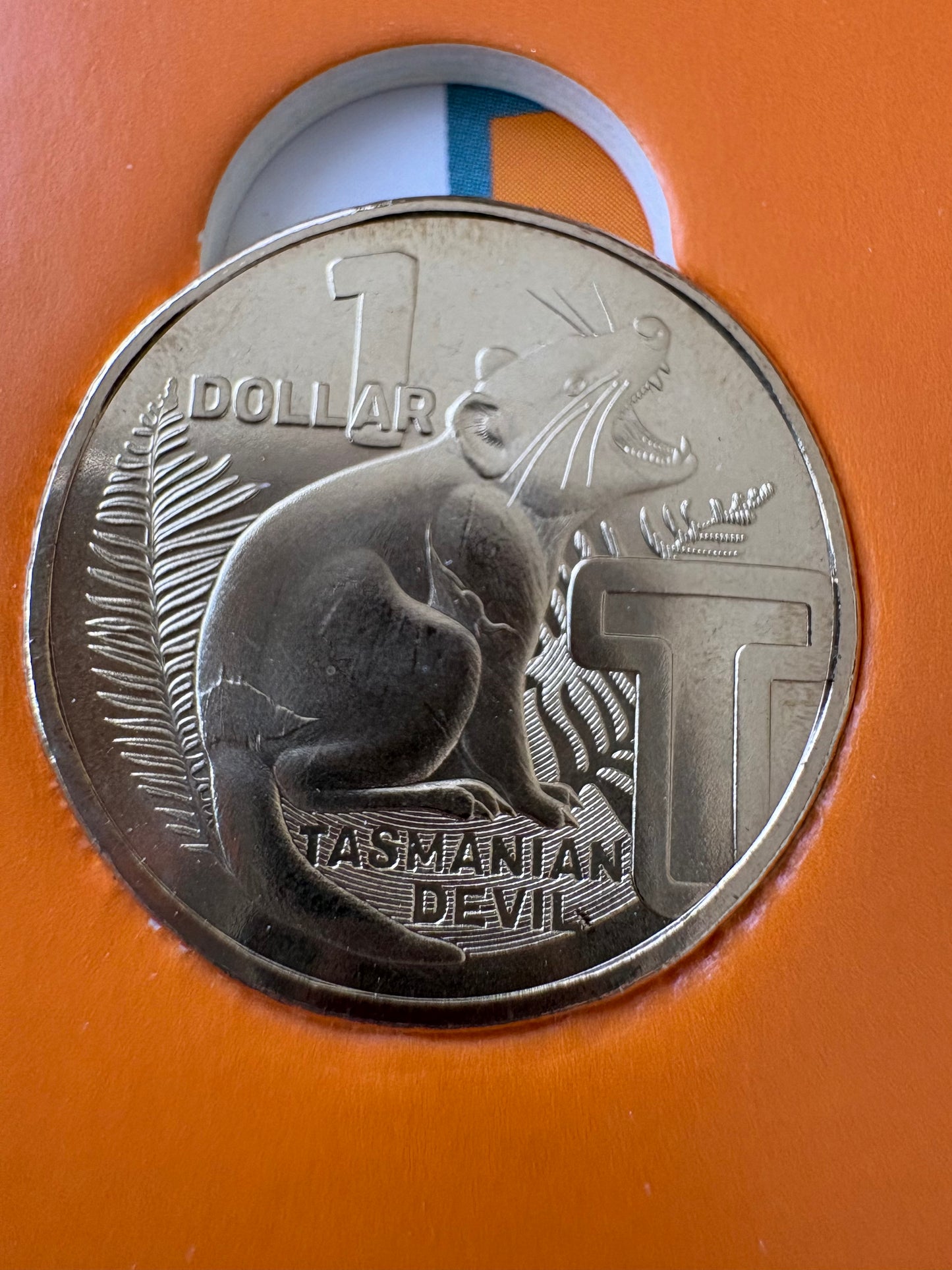 2022 $1 The Great Aussie Coin Hunt 3 - T for Tasmanian Devil