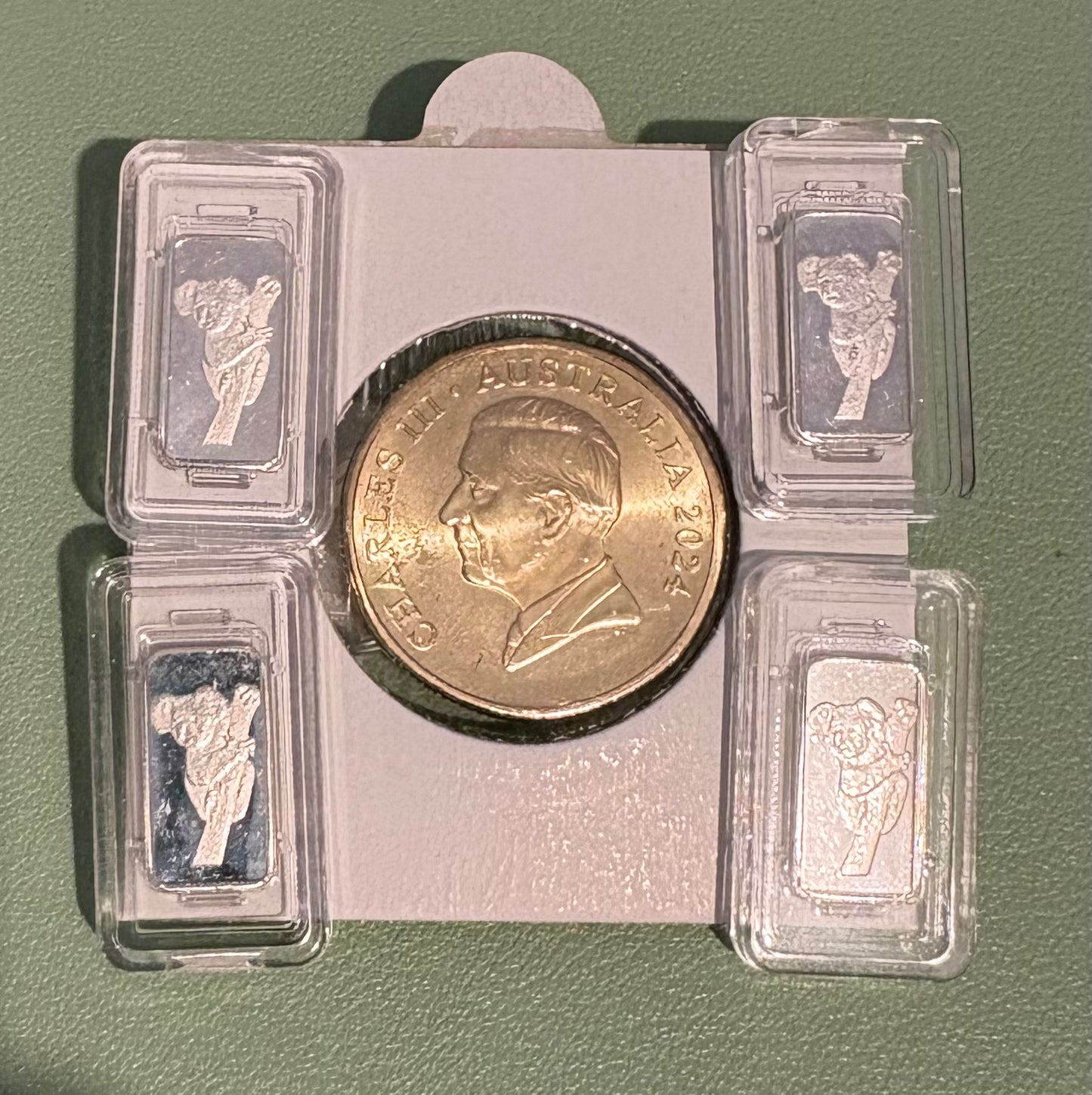 Mini Silver 1 gram rectangle bullion - Koala