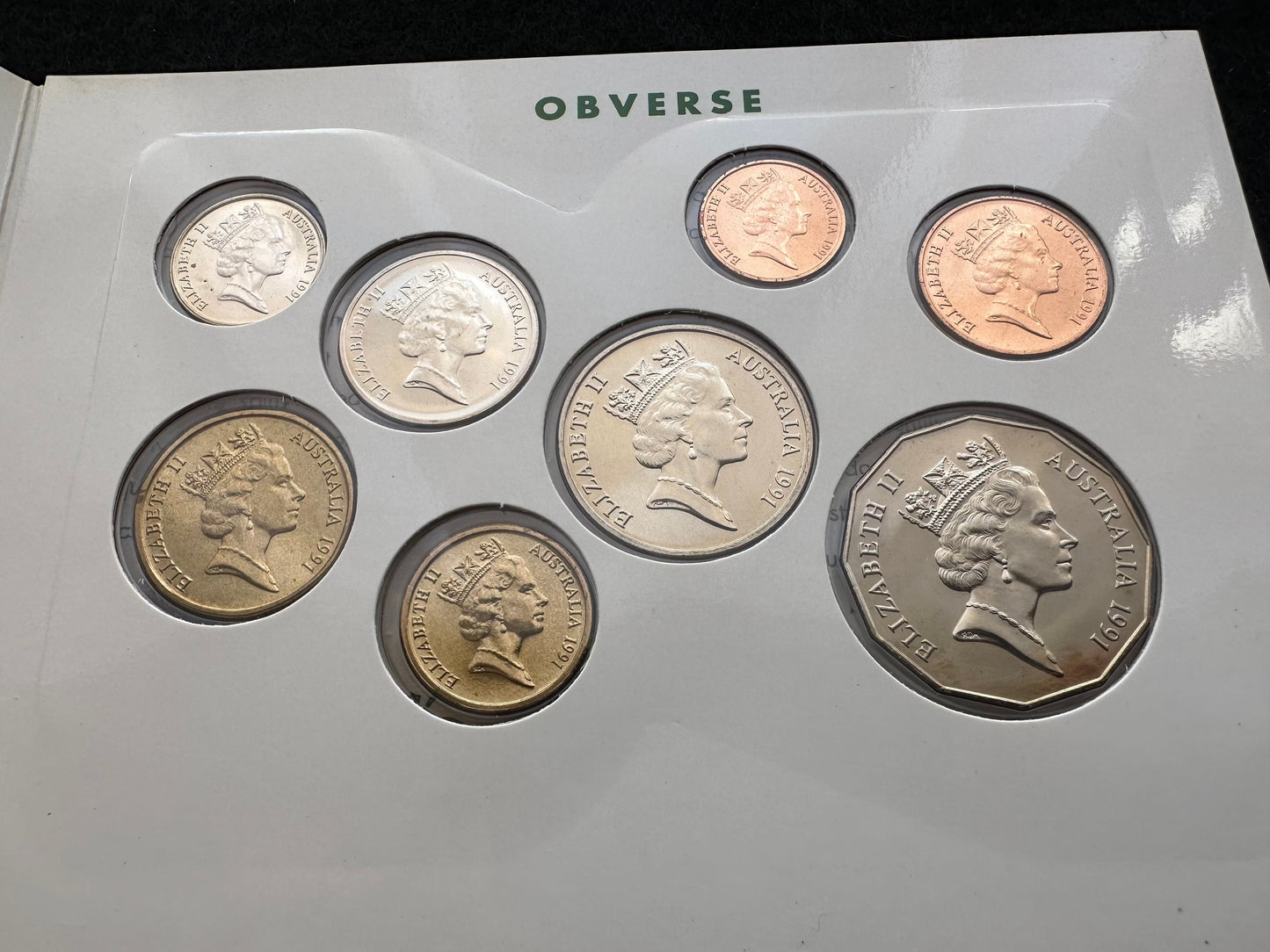 1991 Royal Australian Mint Uncirculated Six Coin Year Set