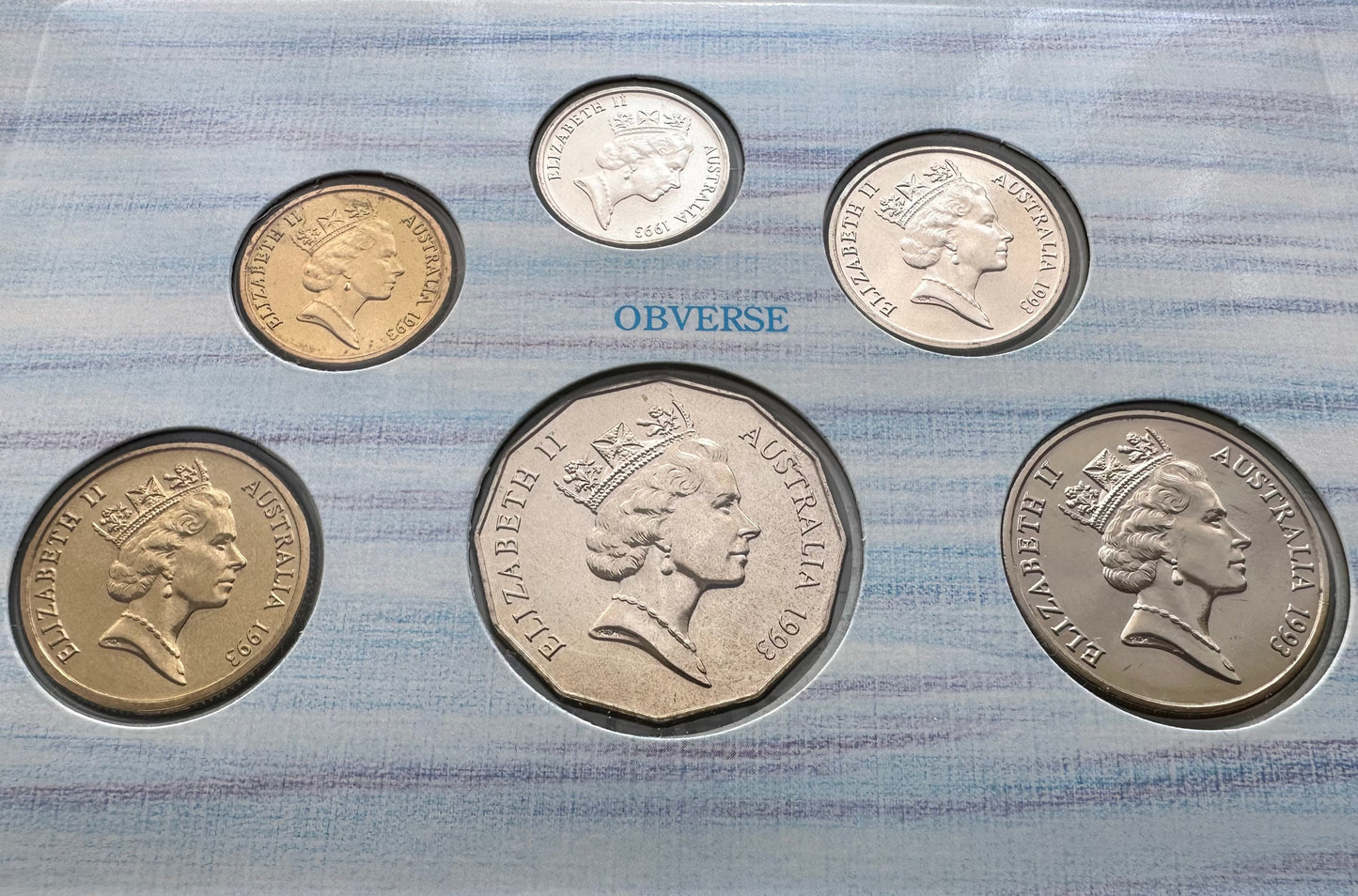 1993 Royal Australian Mint Uncirculated Six Coin Year Set